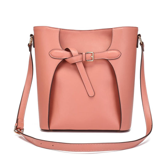Bailey Bow Bucket Bag (Pink) banner