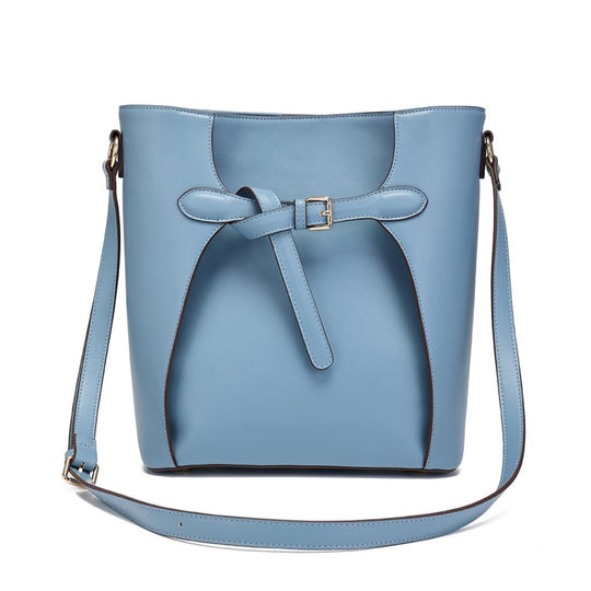 Bailey Bow Bucket Bag (Blue) banner
